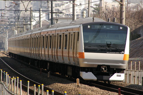 JRE E233series in Nishi-Kokubunji,Kokubunji,Tokyo,Japan 2008/12/30