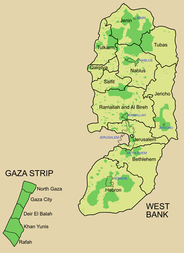 2006 Electoral Districts of the Occupied Territories