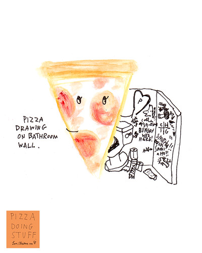 PIZZAbathroomwall