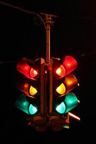 1868 traffic light. Traffic Light of Safety.