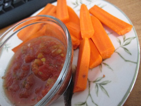 carrots and salsa