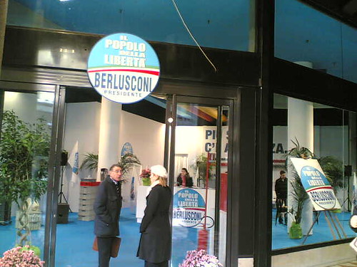 Temporary Political Store in Corso Vittorio Emanuele