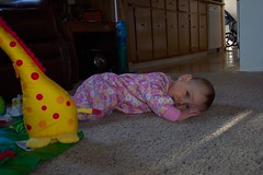 Trying to crawl is hard work