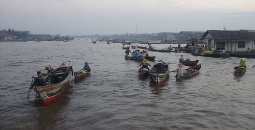 Banjarmasin floating market, Kuin river