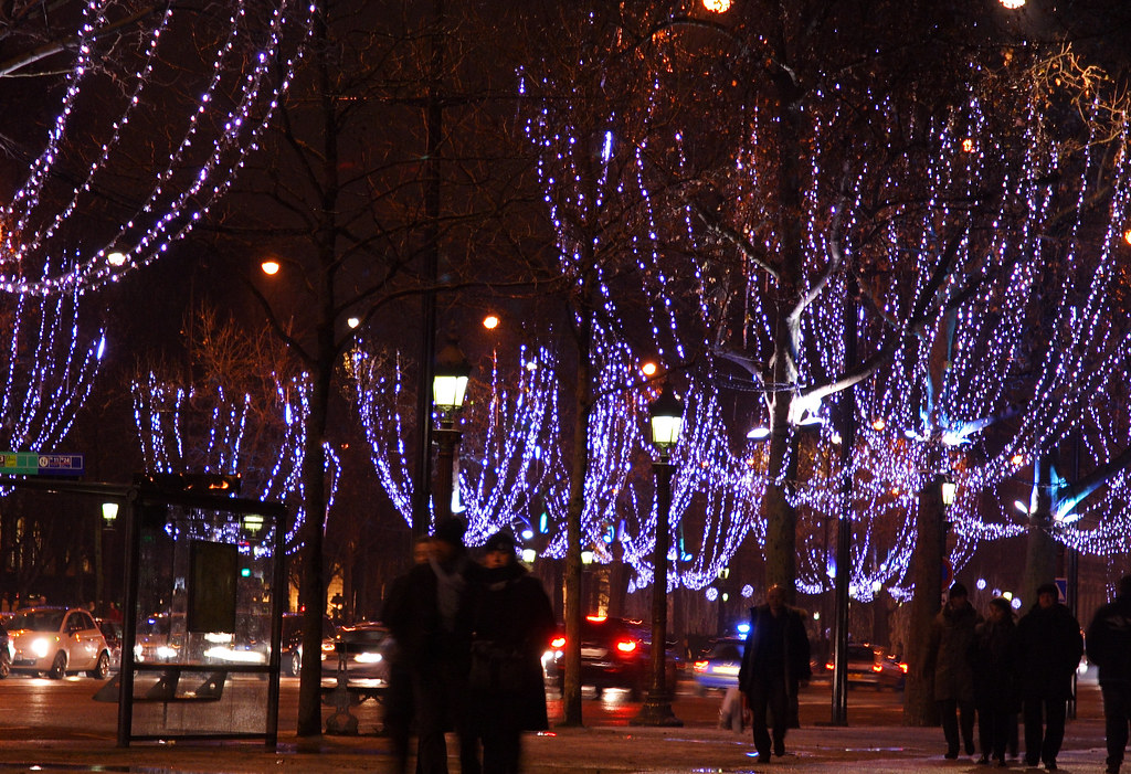 Lights on the Champs Elysees