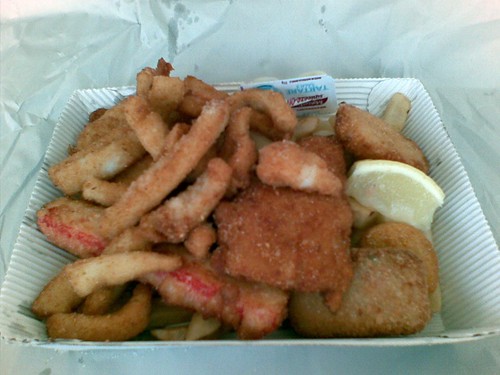 Seafood basket@Fishries on the Spit