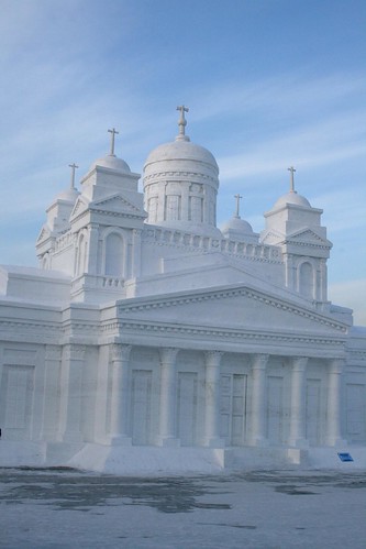 Helsinki Cathedral (snow version) (by niklausberger)