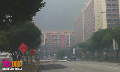 Tampines bush fire so huge, it can be seen from Eunos