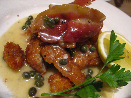 Prune, NYC: Fried Sweetbreads with Bacon and Capers
