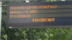 Error message seen on departure board at Cheadle Hulme station (on flickr)
