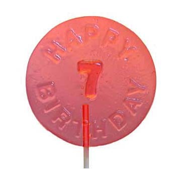 Happy Birthday with age lollipop by Sweet Lollipop Shop