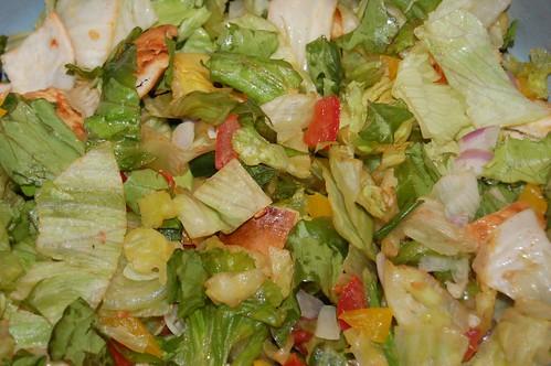 The raw materials: salad
