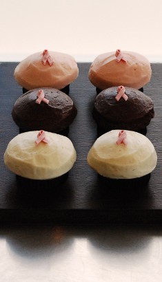 Houston's Crave Cupcakes' pink ribbon breast cancer cupcakes