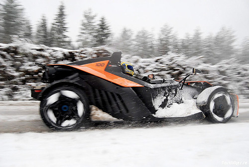 KTM X-Bow in the snow