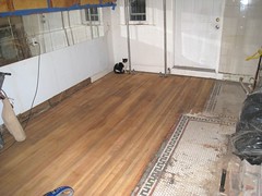 Kitchen floor sanded (plus Marbles)