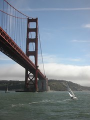 A hard turn at the Golden Gate