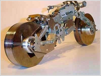 motor cycle from computer parts