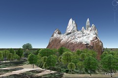 Animal Kingdom on Google Earth with 3D Buildings on.