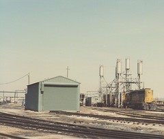 The Atchinson, Topeka & Santa Fe Corwith Yard engine terminal. Chicago Illinois. March 1985.