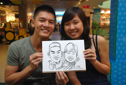 Caricature live sketching for Marina Square Day 2 - 26