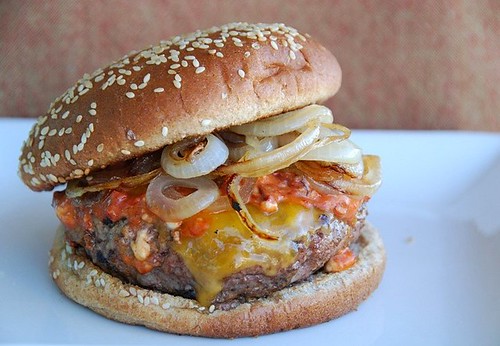 a Southwest hamburger