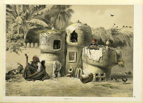Viviendas campesinas en el Alto Egipto 1851