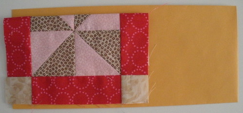 Fold the blocks to fit the envelope