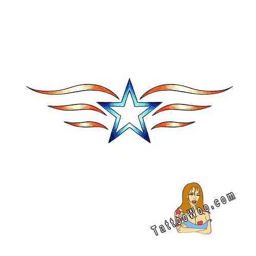 Free Star Tattoo Pictures. Free Star tattoo design from