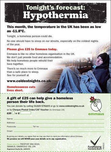 Emmaus launches Coldest Nights Campaign