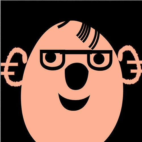 Cheerful Egghead with Bad Comb-Over 2011.06.02 by Julia Kay -