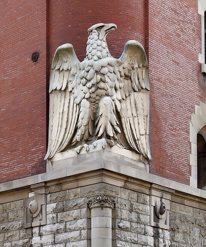 Anheuser-Busch Brewery, in Saint Louis, Missouri, USA - Eagle carving 2