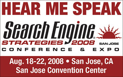 Hear me speak badge - SES San Jose 08
