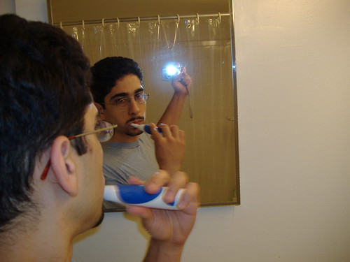 ...And now we're brushing our teeth, this is part of the foreplay...