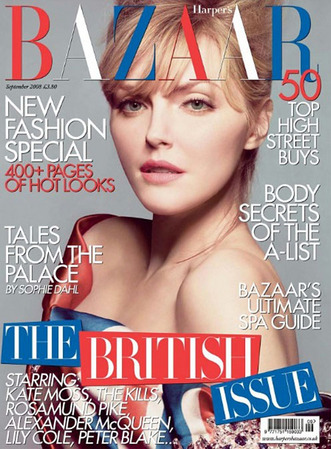 Looking very much like a young Patsy Stone Sophie Dahl is gracing the cover