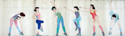 Thailand Details - Aerobics Mural at Samitivej Sriracha Hospital - Sriracha, Thailand