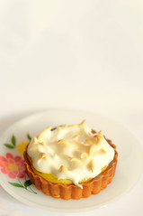 Lemon Meringue Pie on Retro Dish
