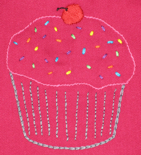 cupcake bib detail
