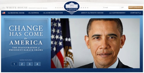 Barack Obama White House Website &amp; Blog