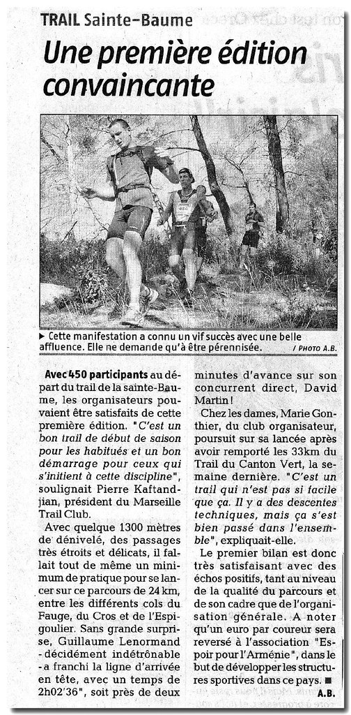 article La Provence_TSB_2008