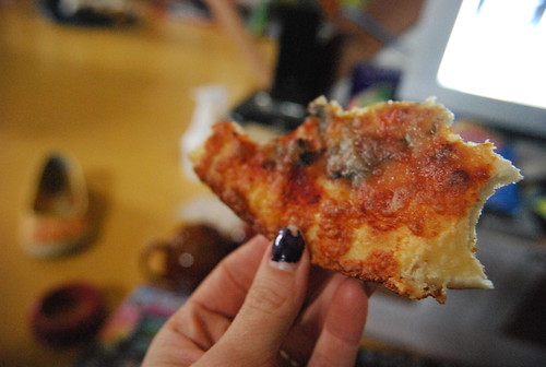 Crust of Trid's pizza