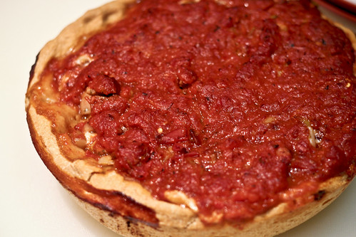 chicago-style deep dish pizza