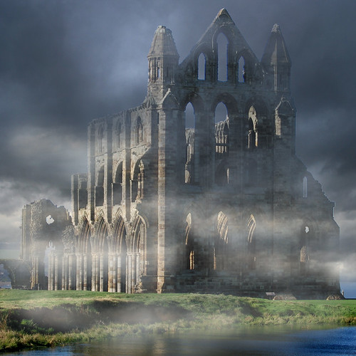 Sea Fret clearing, Whitby Abbey.......
