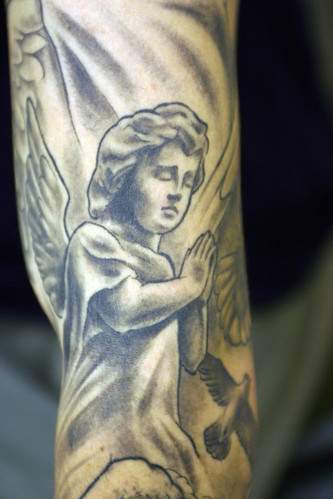 DovesandCherub Tattoo Tattooed by Ray at The Tattoo Studio Crayford