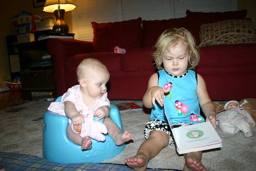 Anna reading to Madelyn
