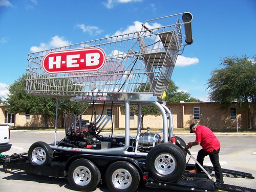 HEB cart on wheels