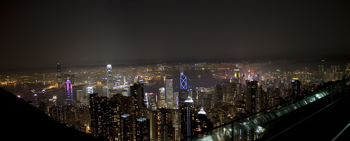 Hong Kong_Peak_Night_panorama