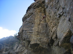Barry Stemming on Centerfold (5.10a)