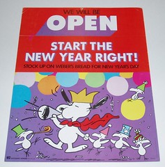 Peanuts New Years sign