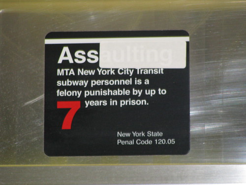 Ass aulting an MTA officer....