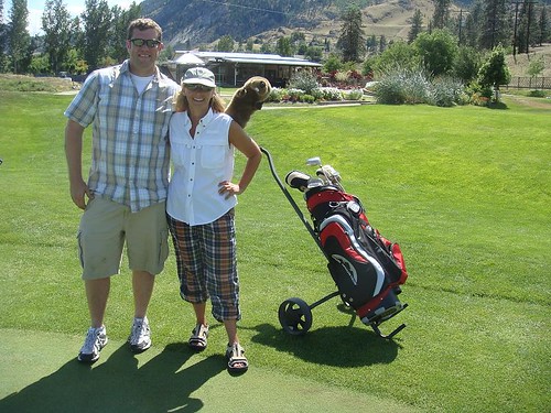 Colin McDougall and Rosalind Gardner at Skaha Meadows Golf Course